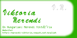 viktoria merendi business card